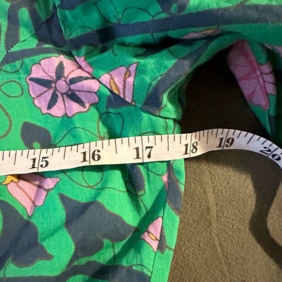 RHODE Green and Pink Floral Mini Dress - Picture 6 of 7